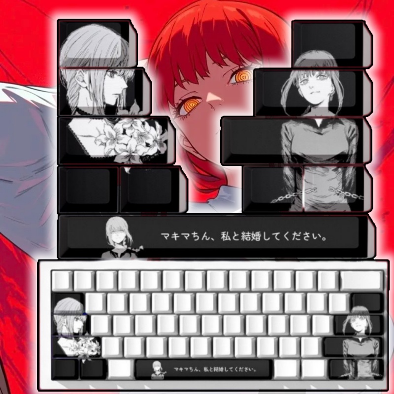 Gaming Accessories Aesthetic - Keycaps sur le thème de Chainsaw