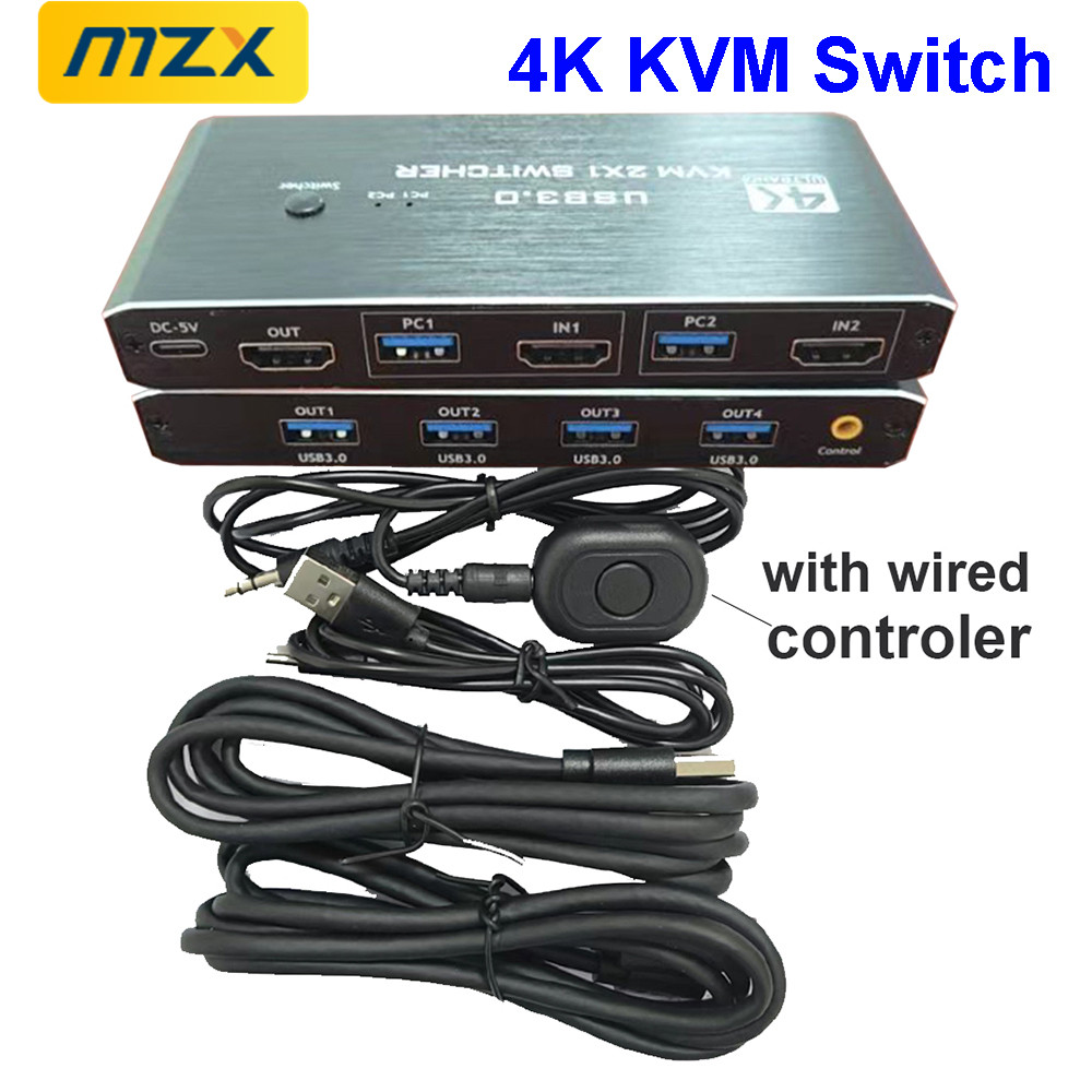 Gaming Accessories Rack - Commutateur KVM 4K 60Hz, Hub USB